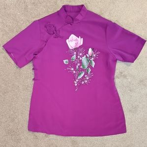 Oriental Blouse New - fits like Size S